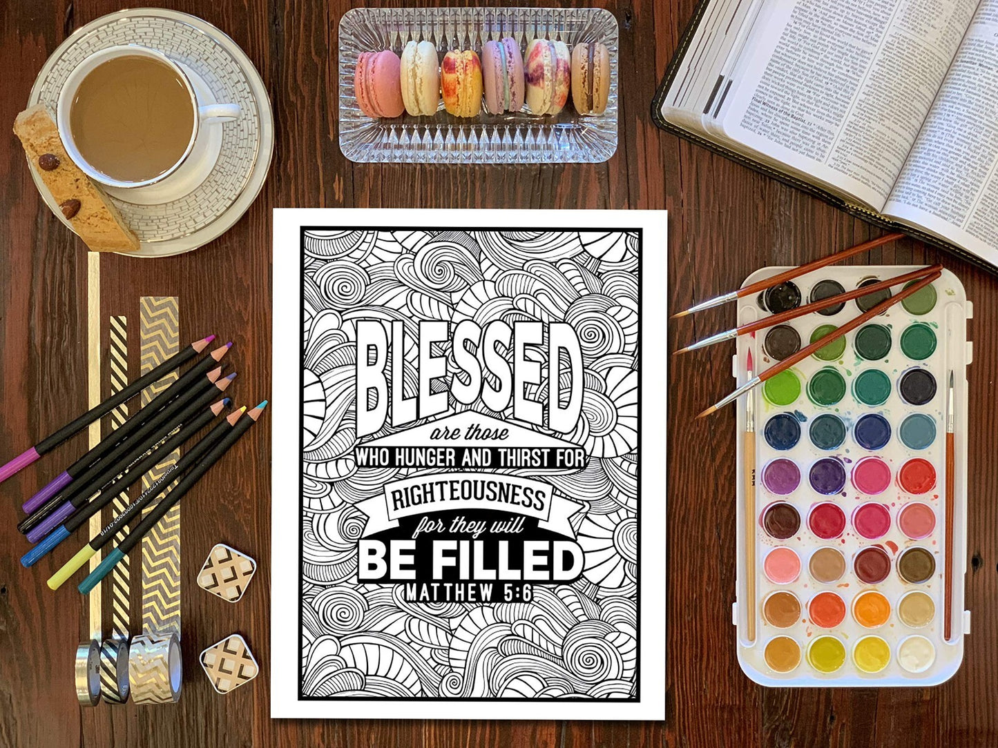 Color the Words of Jesus: a Christian Coloring Book: a Scripture Coloring Book F