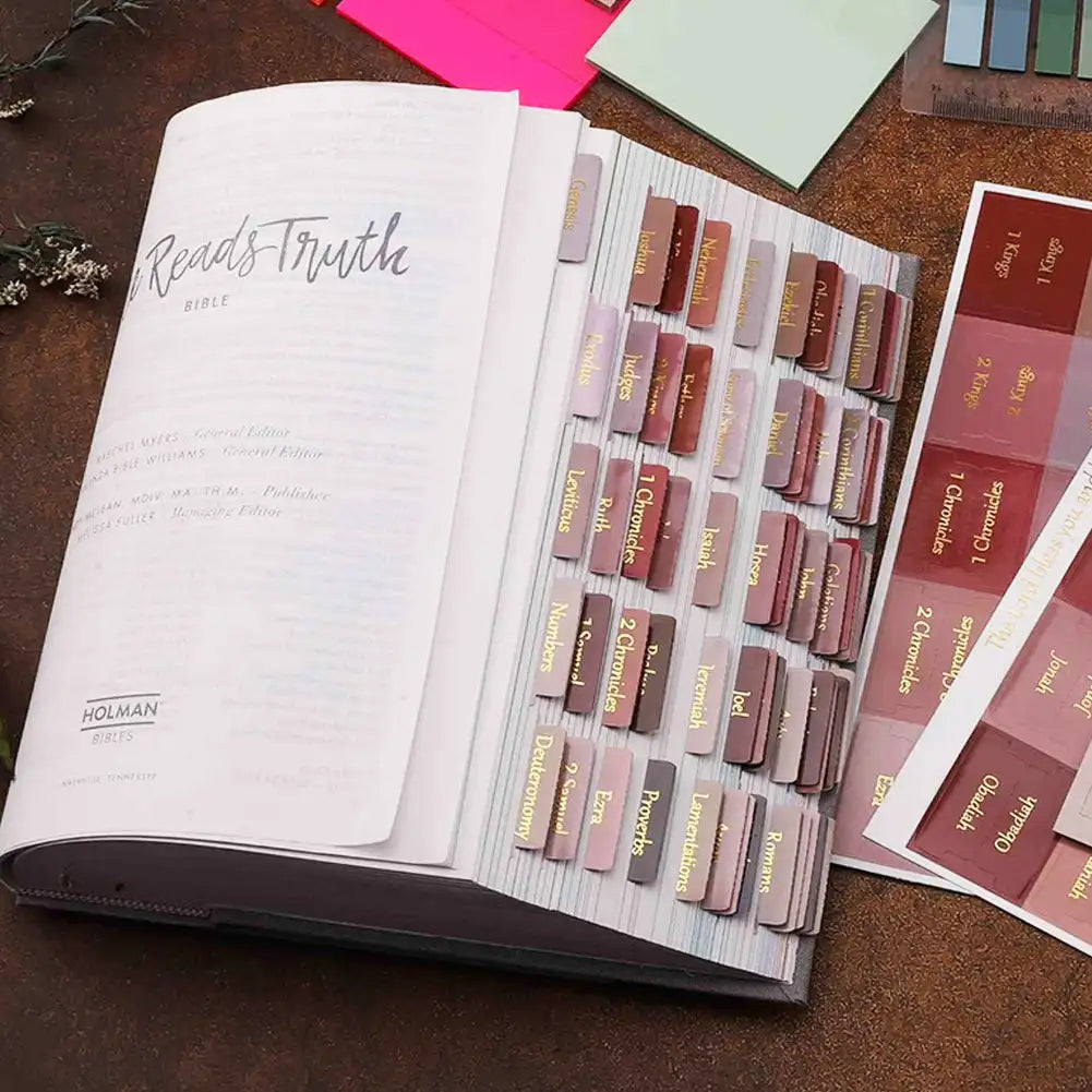 5/6 Sheets Bible Index Label Sticker Writable
