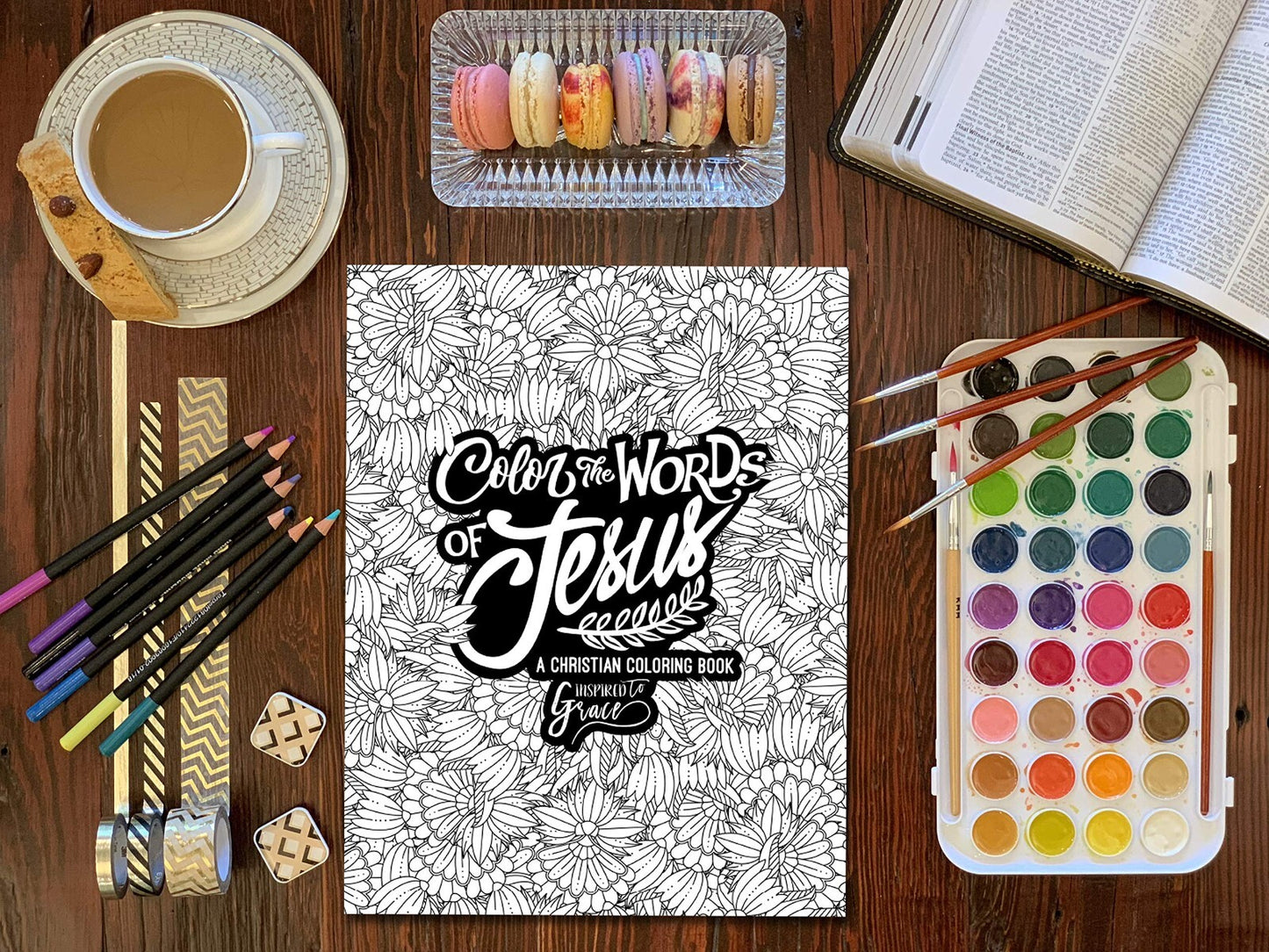 Color the Words of Jesus: a Christian Coloring Book: a Scripture Coloring Book F