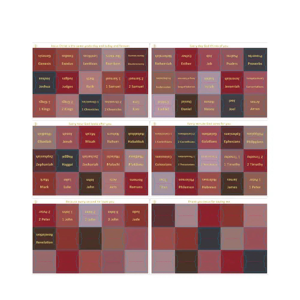 5/6 Sheets Bible Index Label Sticker Writable