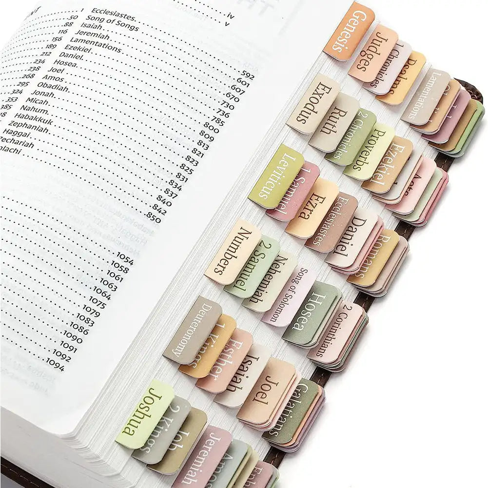 5/6 Sheets Bible Index Label Sticker Writable