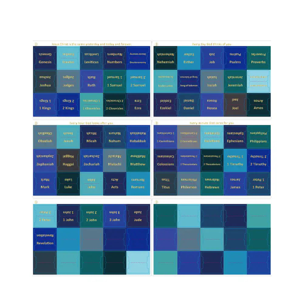 5/6 Sheets Bible Index Label Sticker Writable