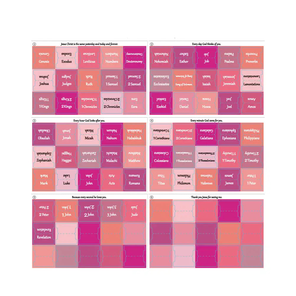 5/6 Sheets Bible Index Label Sticker Writable
