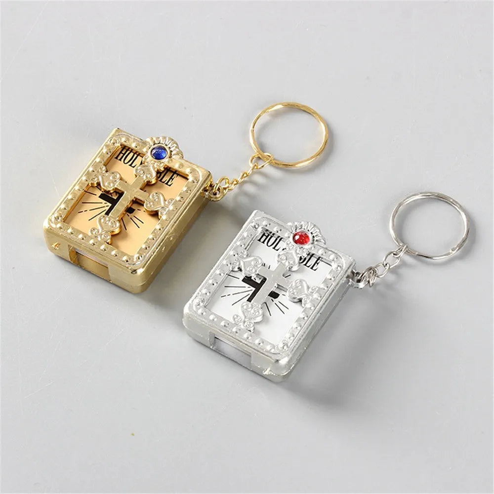 Pocket Edition English Bible Keychain 