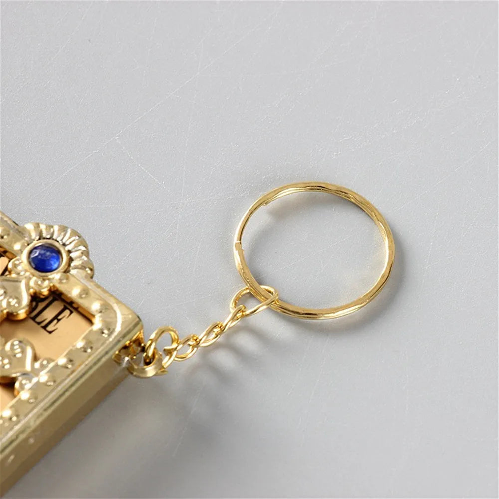 Pocket Edition English Bible Keychain 