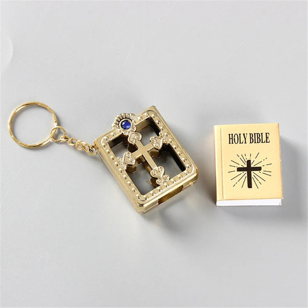 Pocket Edition English Bible Keychain 